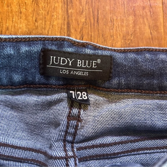 Classic Blue Denim Jeans Judy Blue 7 28 slim fit - Picture 5 of 9